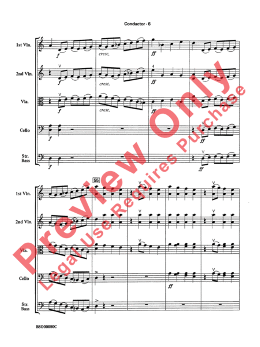 Fantasia for Strings String Orchestra scores gallery preview page 8