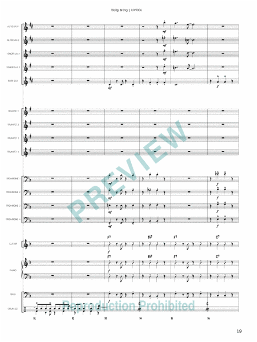 Holly & Ivy Holly & Ivy Jazz Ensemble scores gallery preview page 20