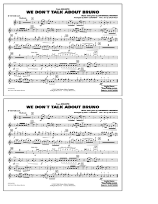 Book cover for We Don't Talk About Bruno (from Encanto) (arr. Conaway) - Bb Tenor Sax