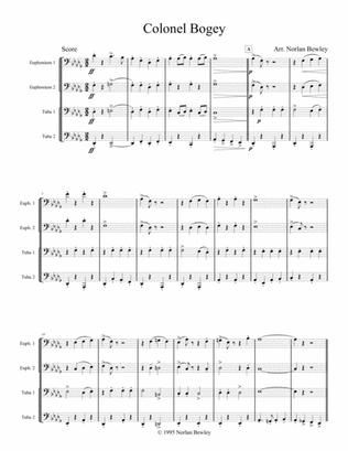 Col. Bogey March - Tuba/Euphonium Quartet