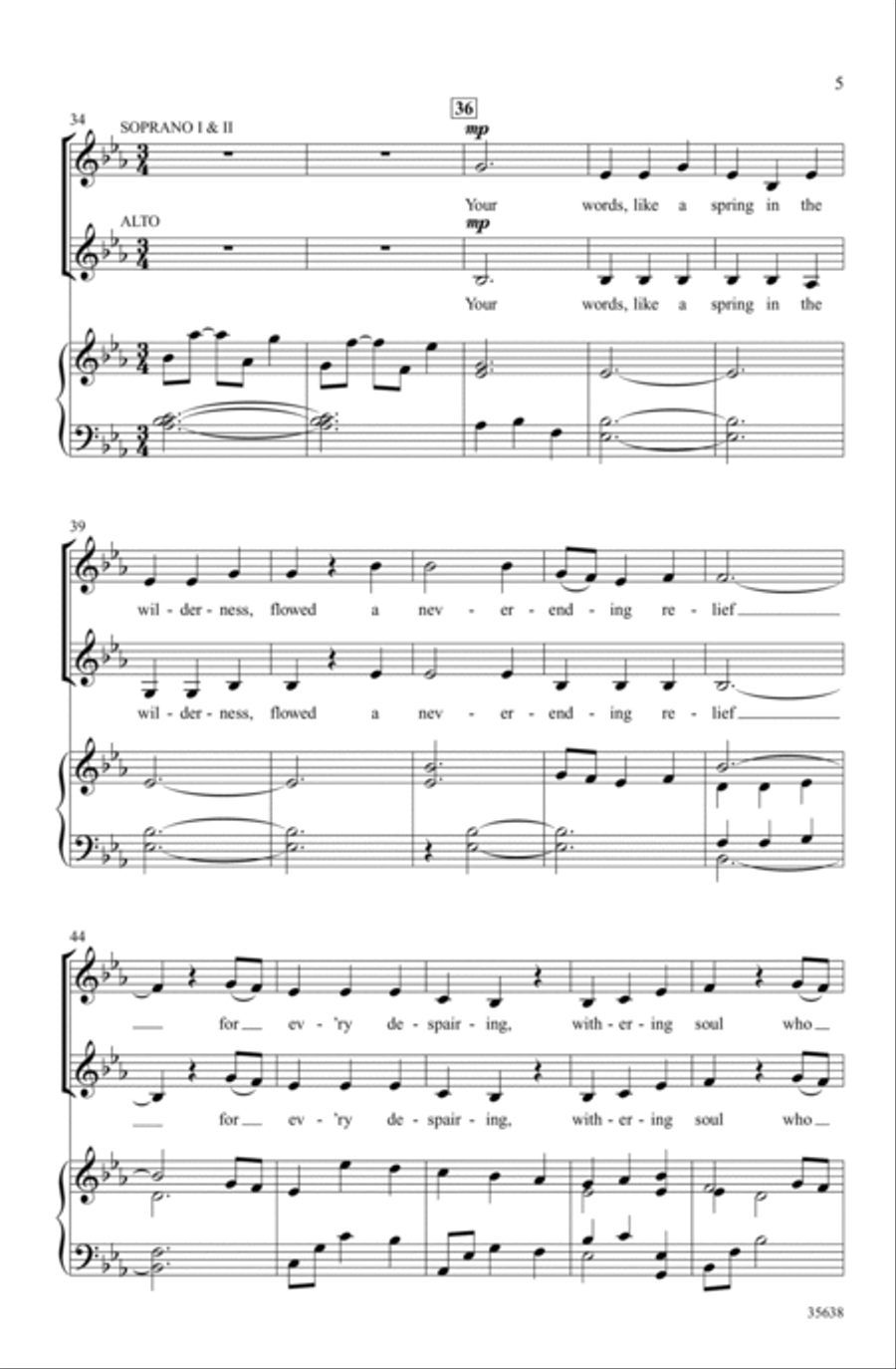 Your Love Was a River SSA scores gallery preview page 3