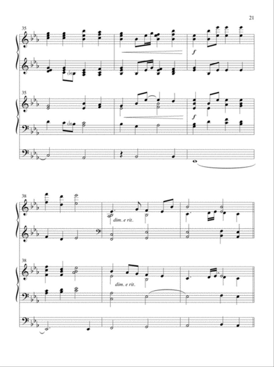 Glory and Honor, Praise and Adoration! Organ scores gallery preview page 13