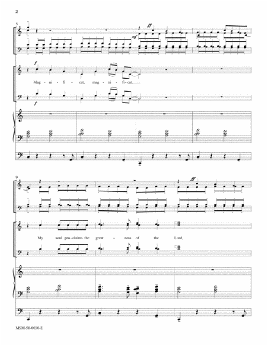 Magnificat Magnificat Choir scores gallery preview page 2