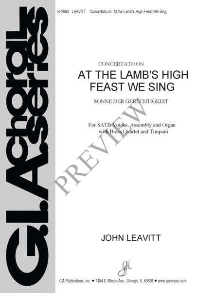 At the Lamb's High Feast We Sing image number null