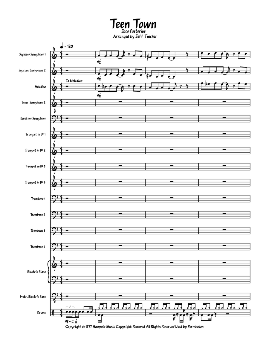 Teen Town Jazz Ensemble scores gallery preview page 2