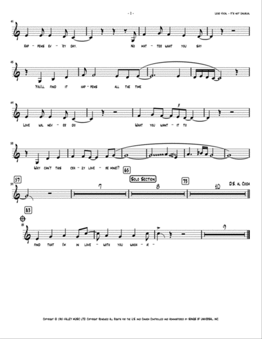 It's Not Unusual Jazz Ensemble scores gallery preview page 2