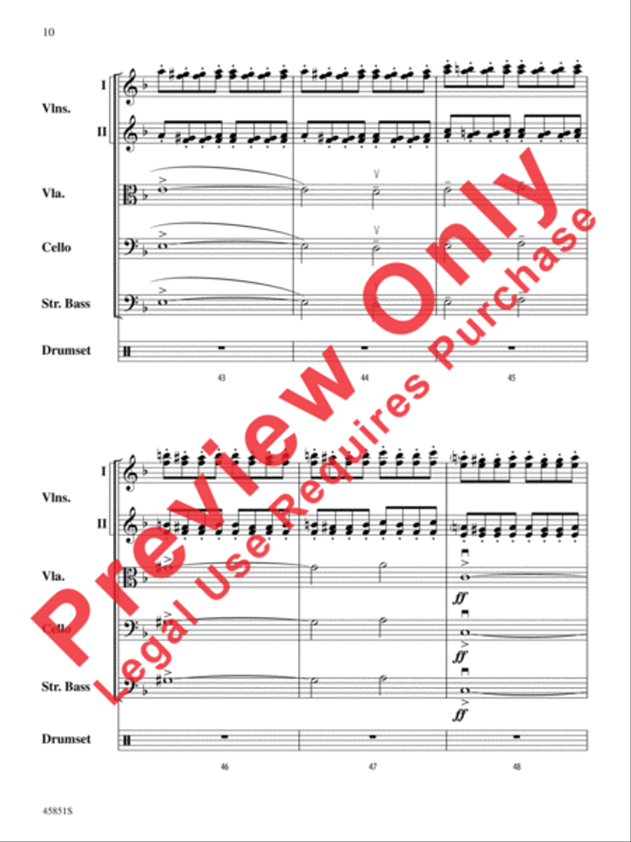 A Halloween Thriller String Orchestra scores gallery preview page 10