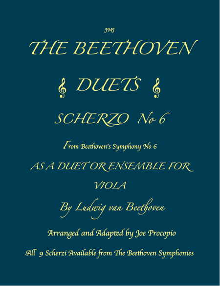 THE BEETHOVEN DUETS FOR VIOLA SCHERZO NO 6 image number null