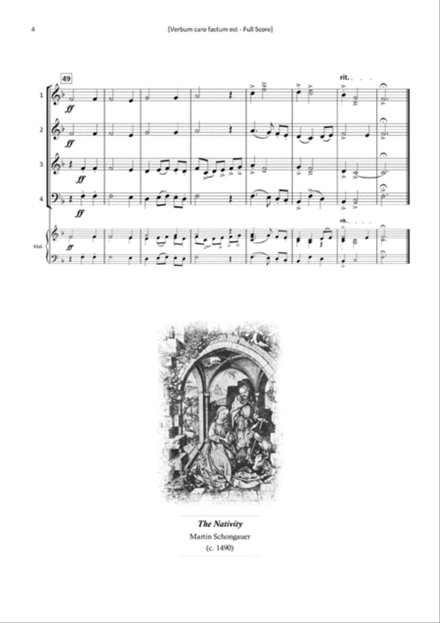 Verbum caro factum est Brass Ensemble scores gallery preview page 6