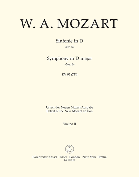 Symphony, No. 45 D major, KV 95 (73n)