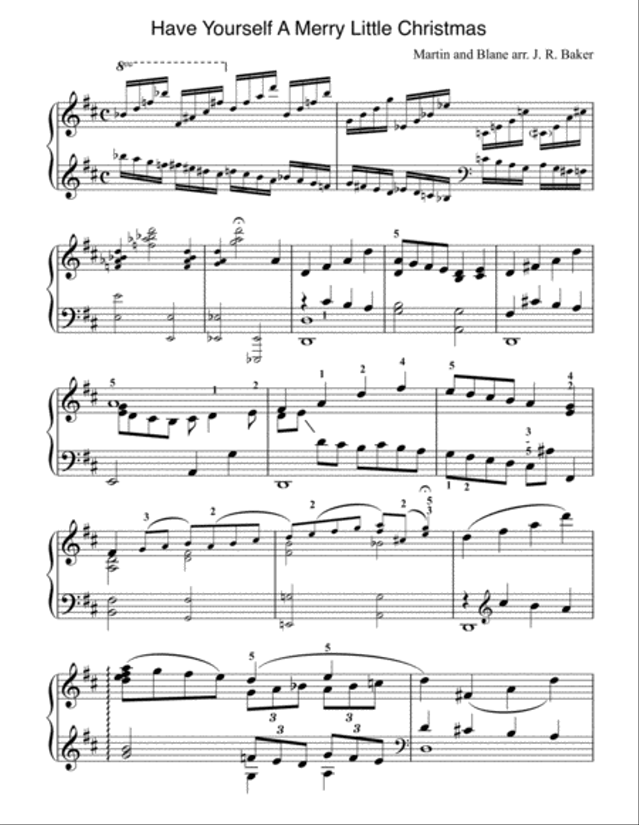 Have Yourself A Merry Little Christmas from MEET ME IN ST. LOUIS Piano Solo scores gallery preview page 1