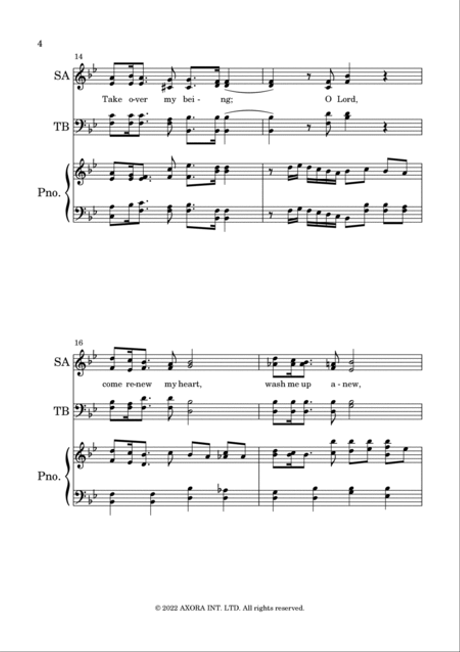 Come Into My Heart Come Into My Heart Voice scores gallery preview page 4