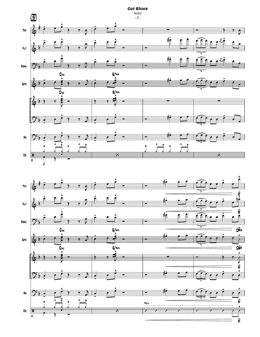 Cat Blues Jazz Ensemble scores gallery preview page 3
