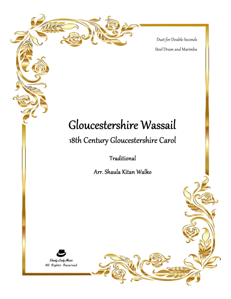 Gloucestershire Wassail (Wassail, Wassail) Percussion scores gallery preview page 1