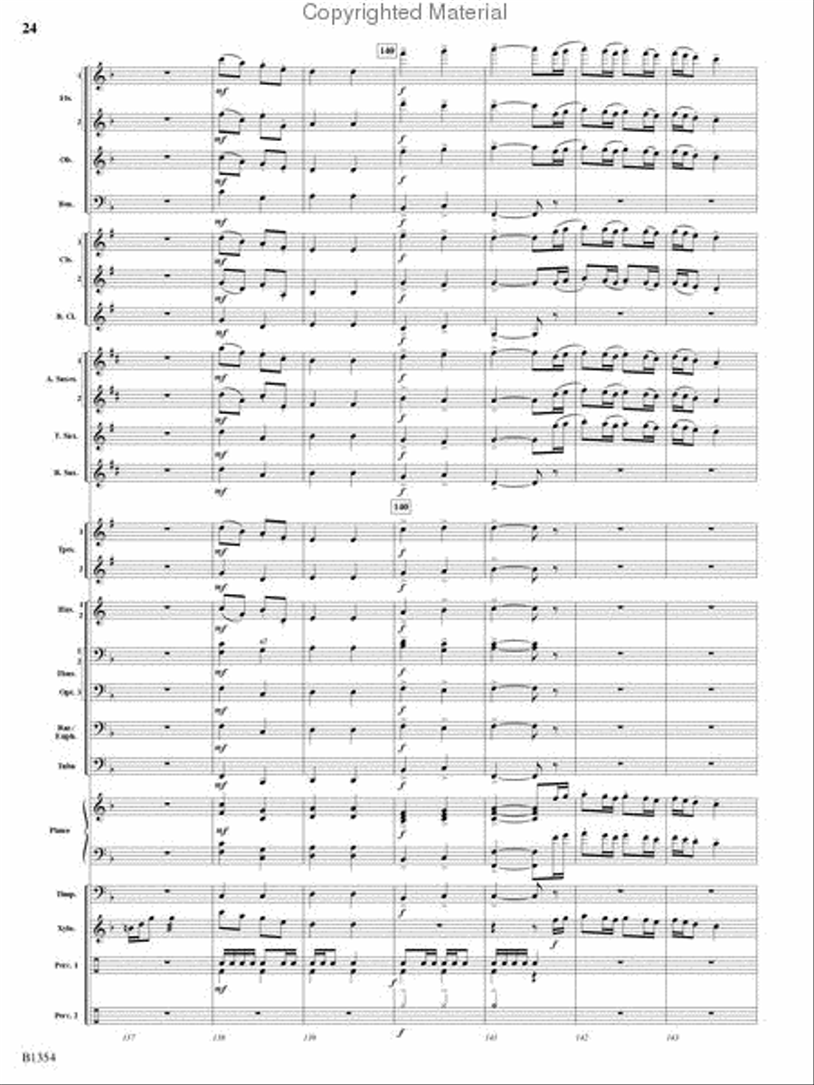 Buccaneer Hornpipe Concert Band scores gallery preview page 23