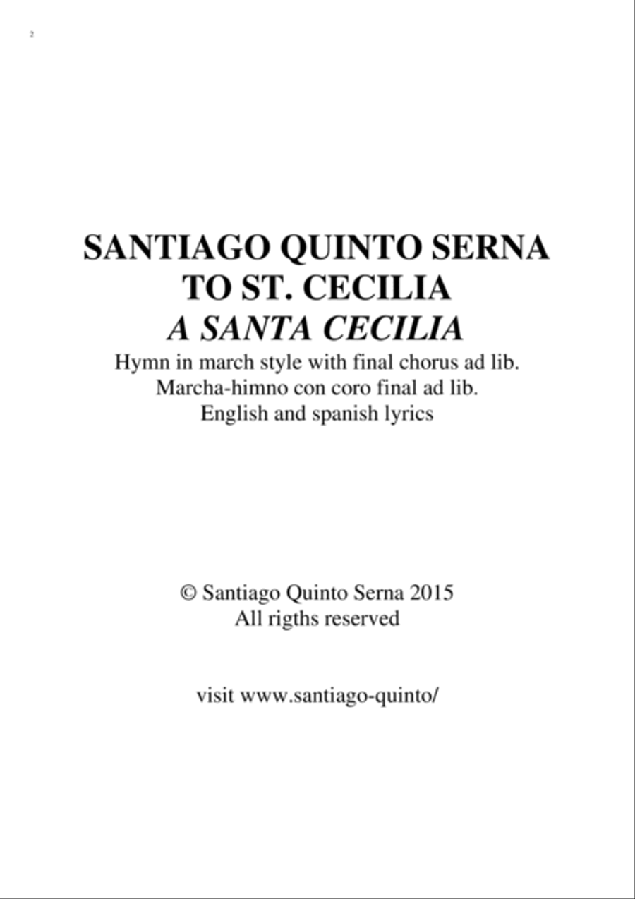 TO ST. CECILIA TO ST. CECILIA 4-Part scores gallery preview page 2