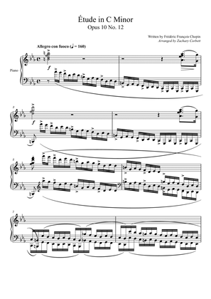 Etude Opus 10 No. 12 in C Minor