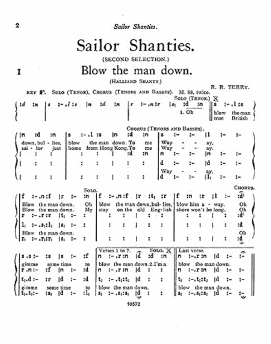 Sailor Shanties Sailor Shanties TTBB scores gallery preview page 1