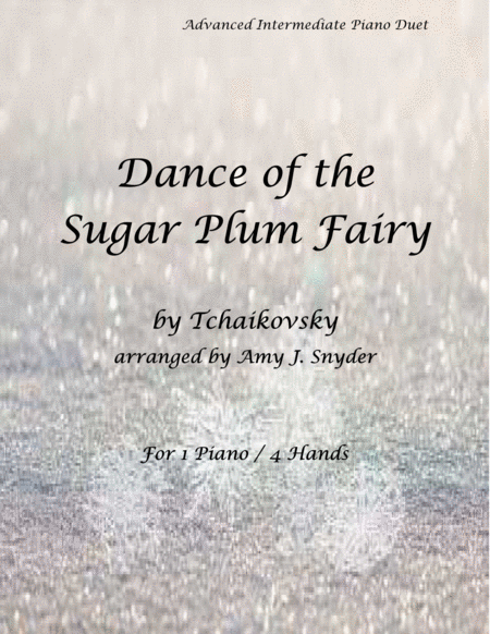 Dance of the Sugar Plum Fairy, piano duet image number null