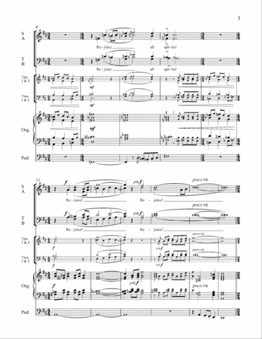 Rejoice all spirits! 4-Part scores gallery preview page 13