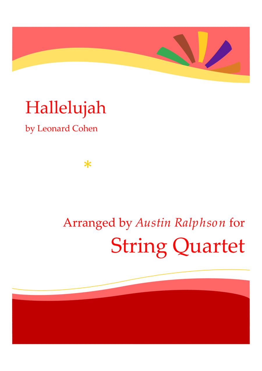 Hallelujah String Quartet scores gallery preview page 1