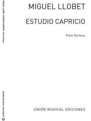 Book cover for Estudio Capricho En Re Mayor D Major