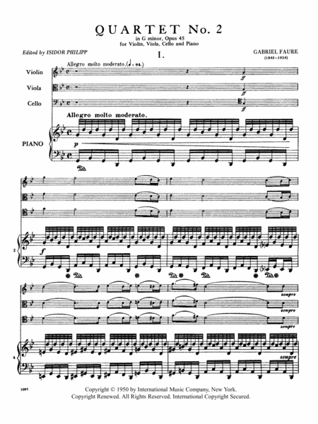 Quartet No. 2 in G minor, Op. 45