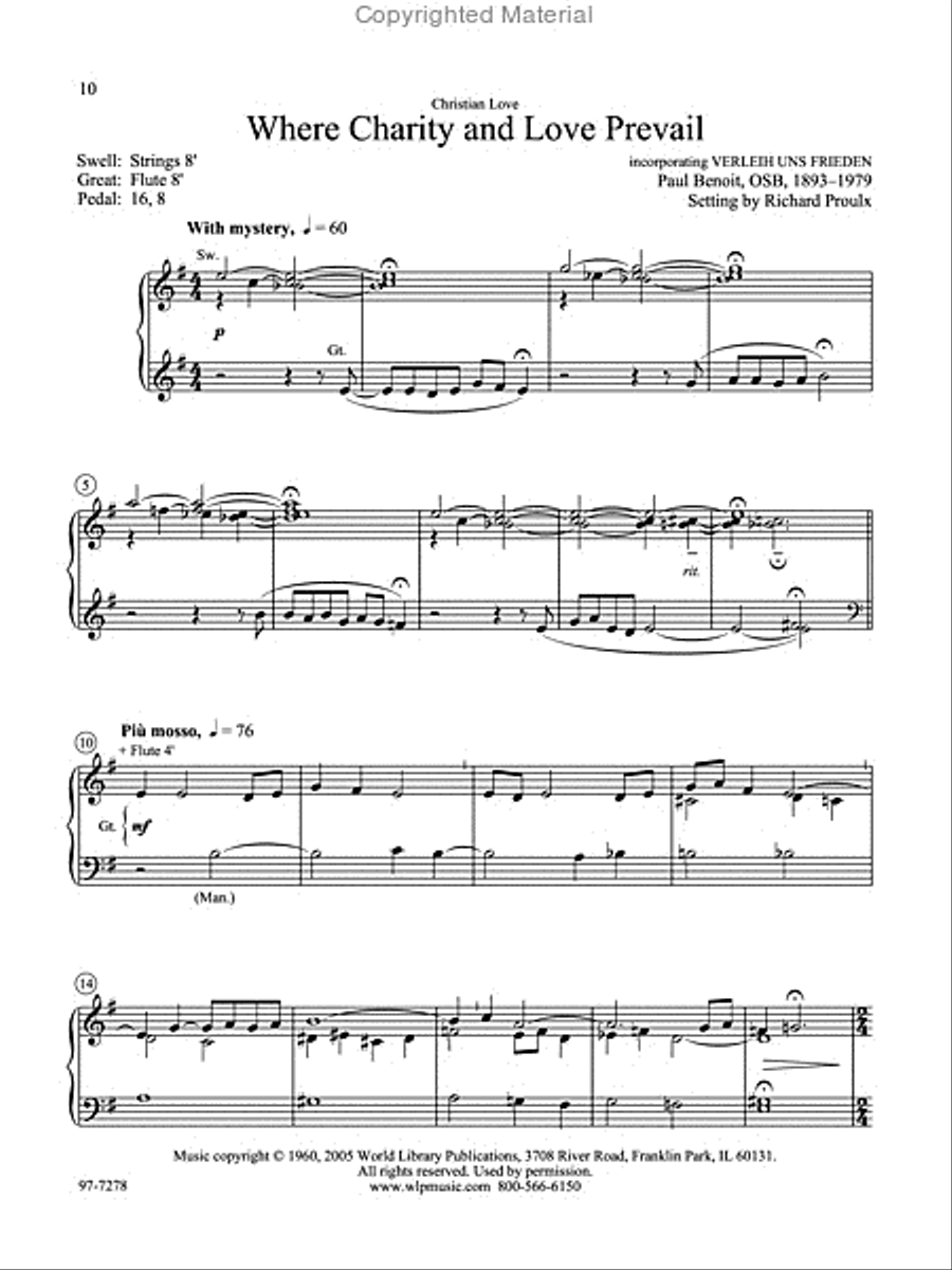 Twelve Hymn Preludes Organ scores gallery preview page 4