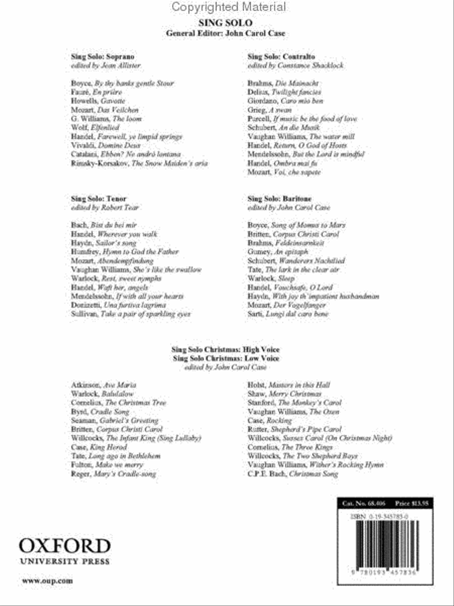 Sing Solo Christmas Low Voice scores gallery preview page 2