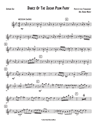 Dance of the Sugar Plum Fairy Saxophone Quartet SATB or AATB