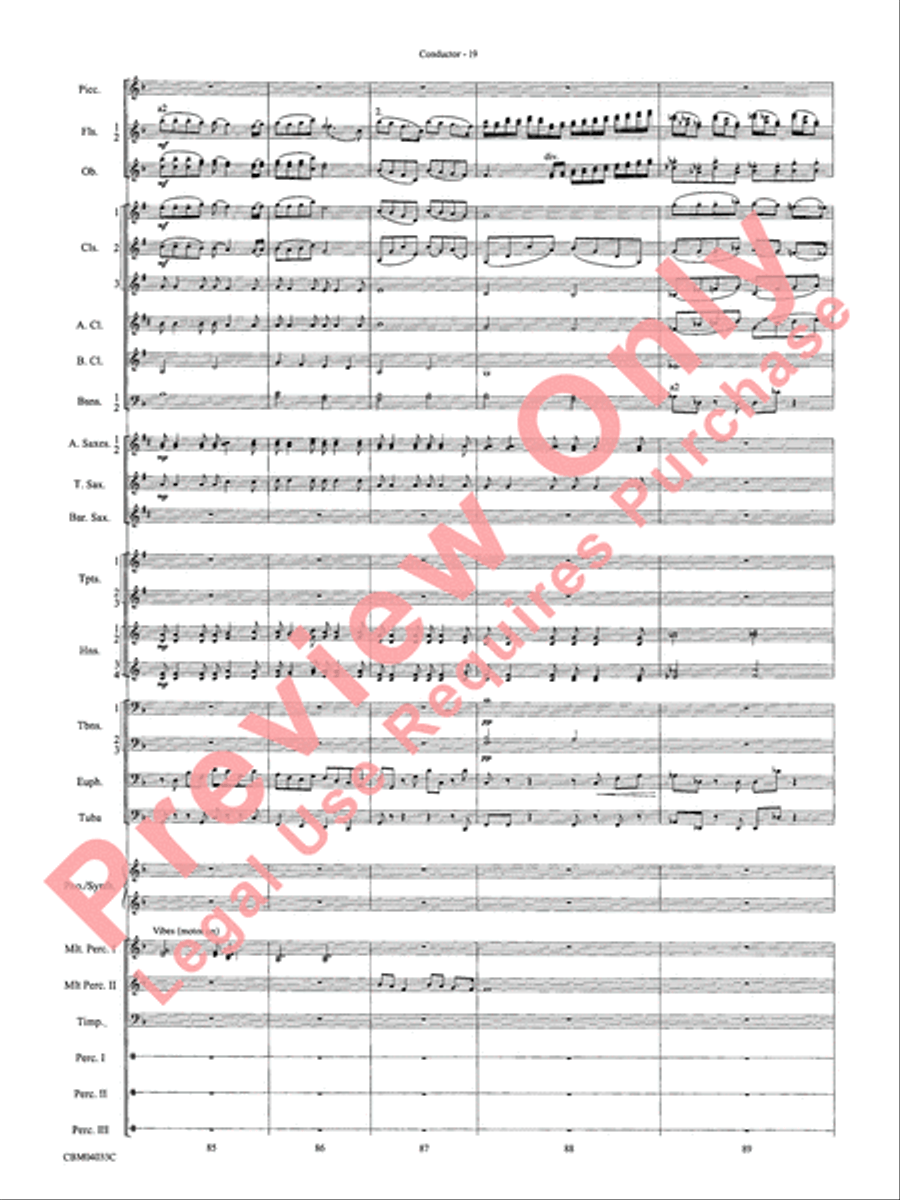 The Polar Express, Concert Suite from Concert Band scores gallery preview page 21