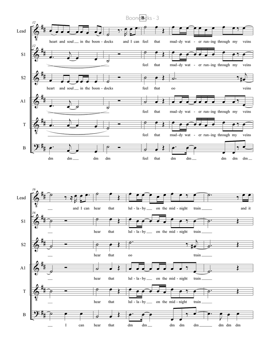Boondocks Boondocks 4-Part scores gallery preview page 3