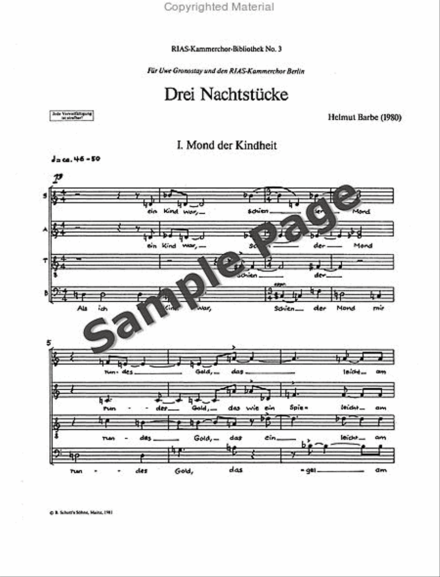 Nachtstucke 3 4-Part scores gallery preview page 4