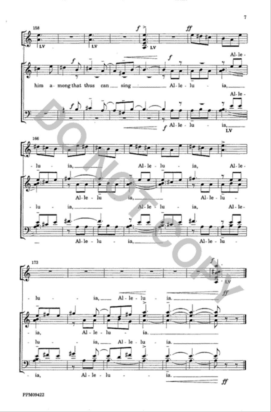 Alleluia: A New Work Is Come On Hand 4-Part scores gallery preview page 8