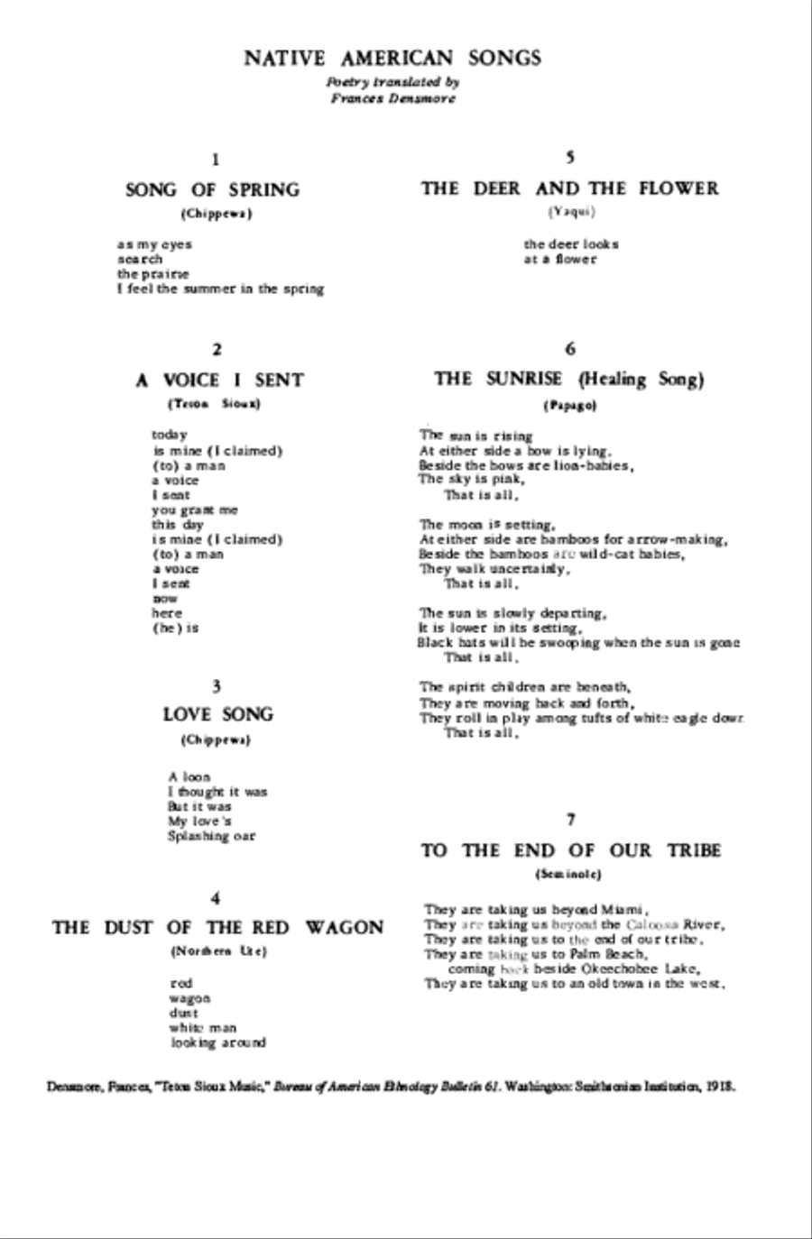Native American Songs by Kenneth Jennings Choir Sheet Music Sheet  Music Plus