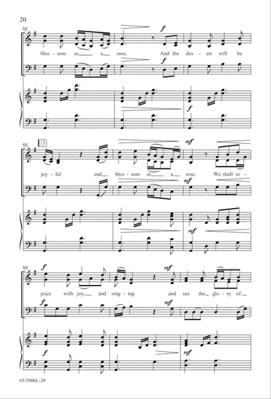 I Hear the Prophet Callin' 3-Part scores gallery preview page 21