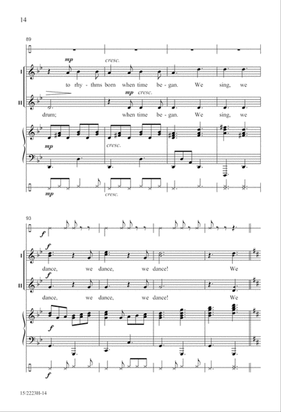 We Sing, We Dance! SSA scores gallery preview page 15