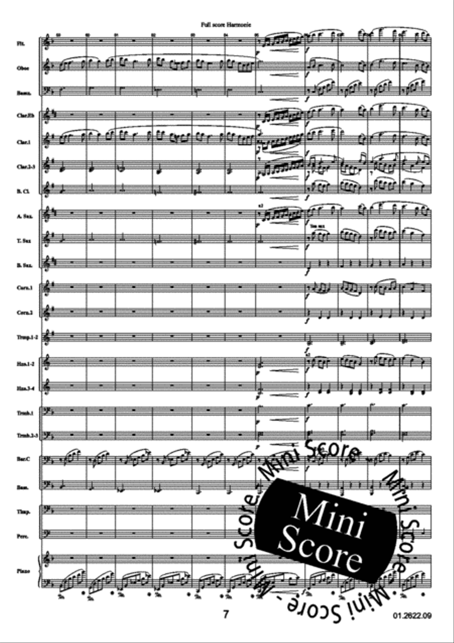 Reflections Over a Norwegian Concert Band scores gallery preview page 11