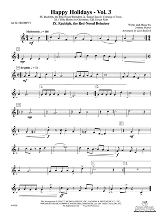 Happy Holidays---Vol. 3: 1st B-flat Trumpet