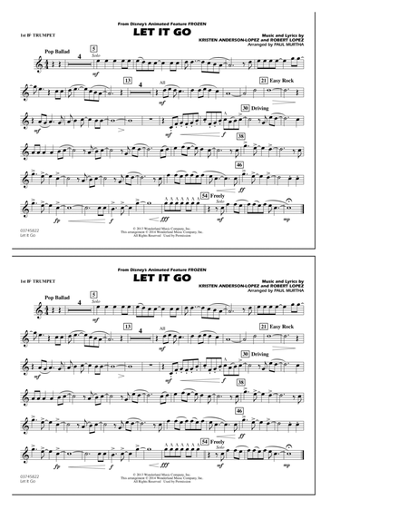 Let It Go - 1st Bb Trumpet