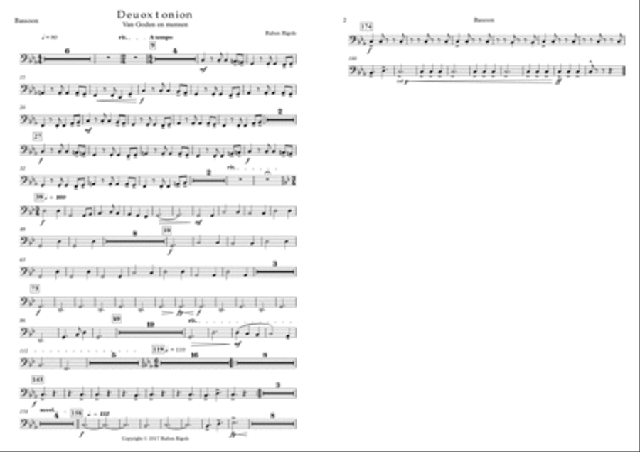 Deuoxtonion - parts Deuoxtonion - parts Concert Band scores gallery preview page 4