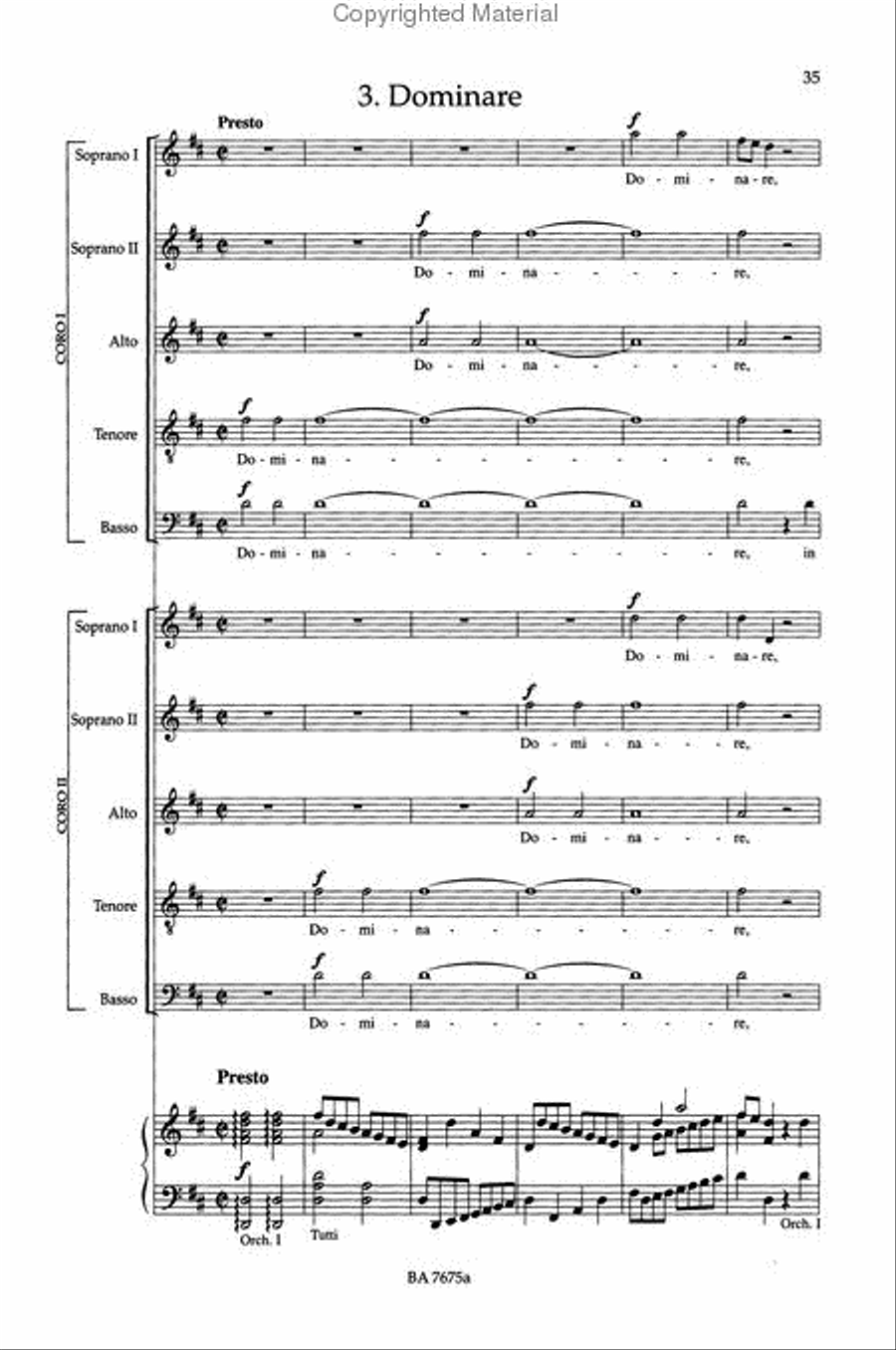 Vespro della Beata Vergine / Vesper SSATB scores gallery preview page 4