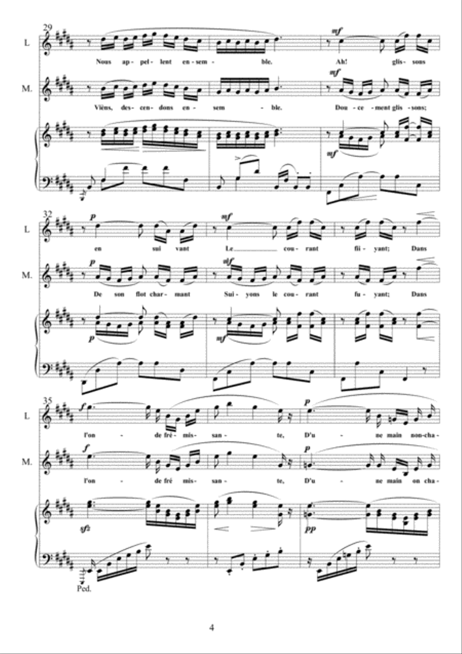 Flower Duet From Lakmé SSA scores gallery preview page 4