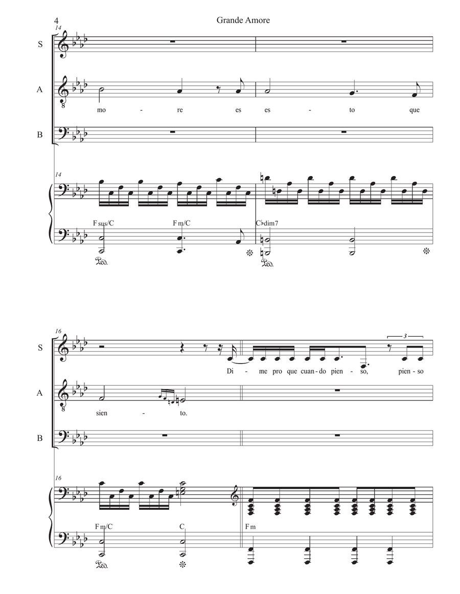 Grande Amor 2021 3-Part scores gallery preview page 4