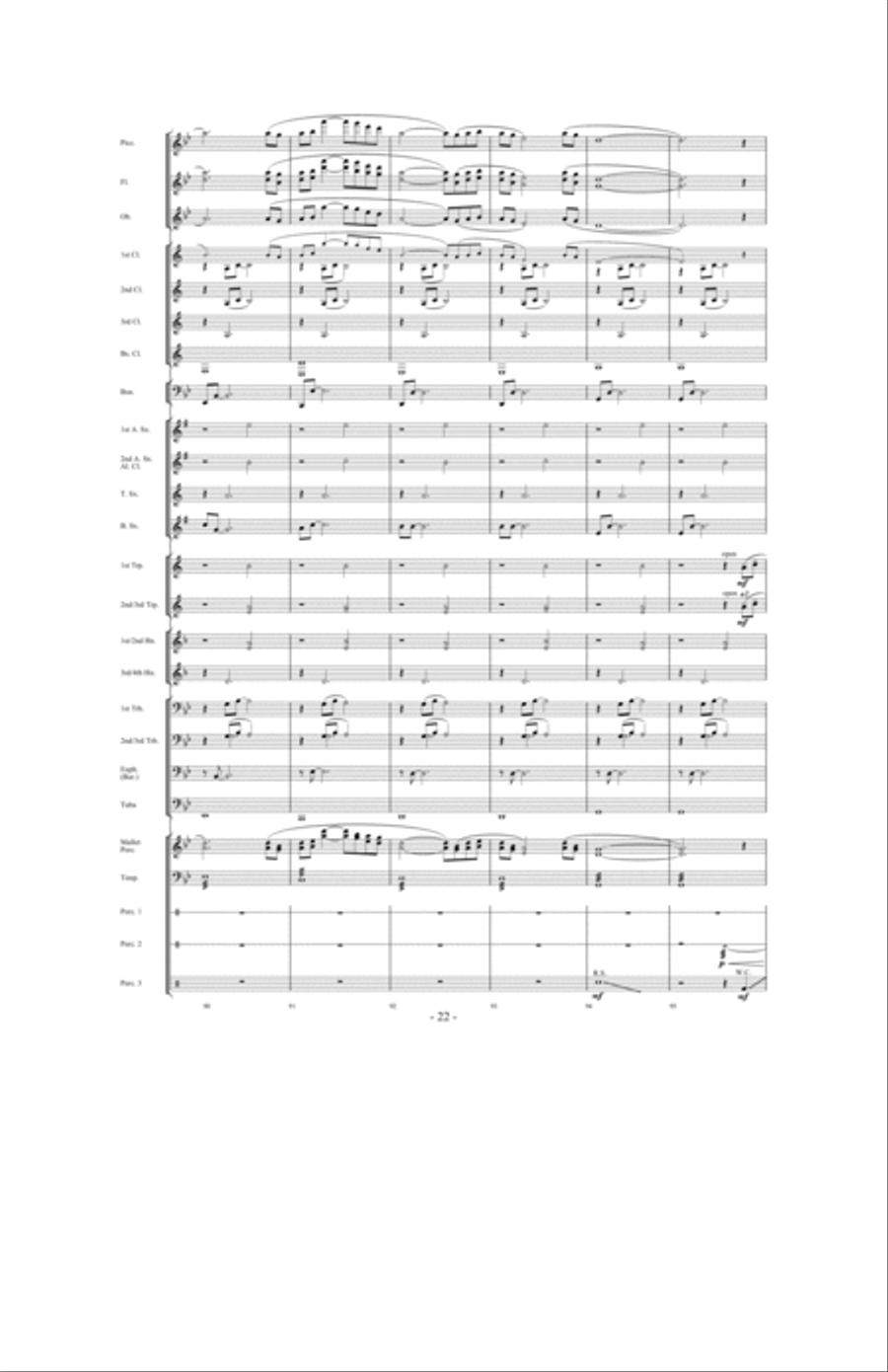 When The Tears Fell When The Tears Fell Concert Band scores gallery preview page 21