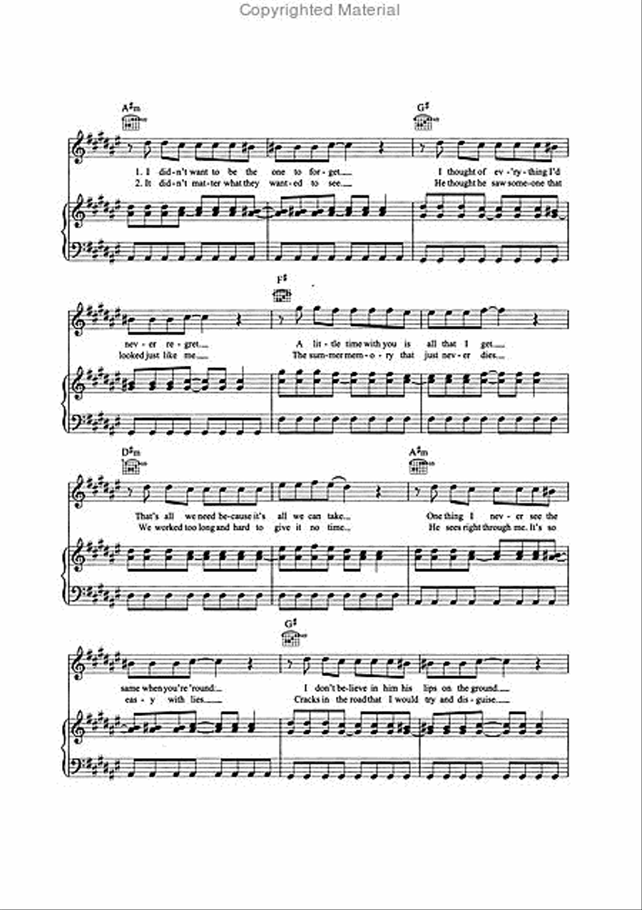 Daft Punk – Random Access Memories Piano, Vocal, Guitar scores gallery preview page 7