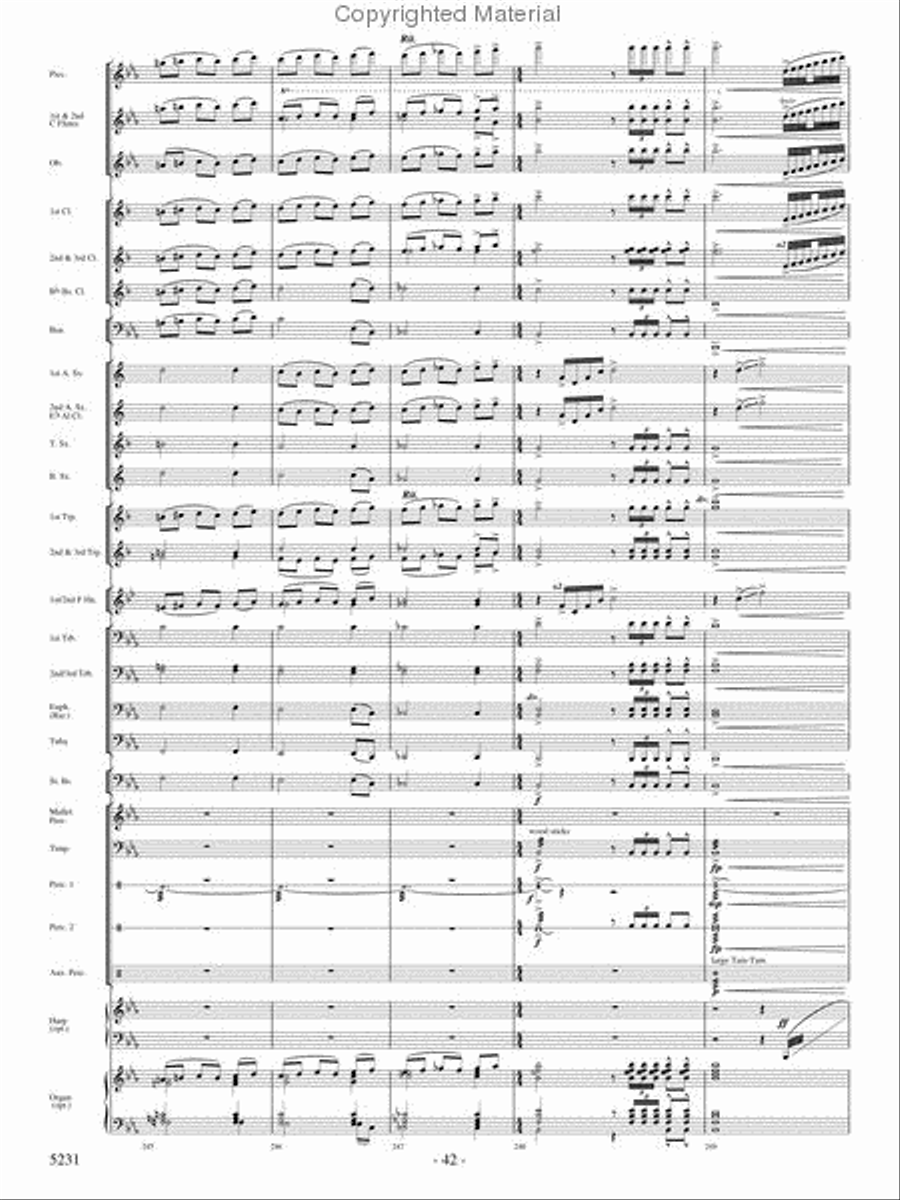 Pilatus: Mountain of Dragons Concert Band scores gallery preview page 40