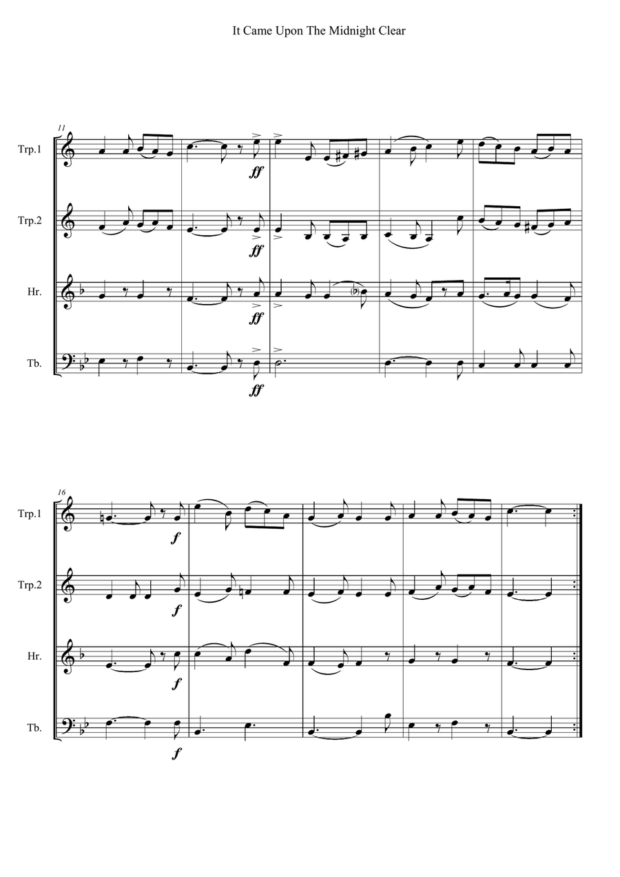 It Came Upon The Midnight Clear School and Community scores gallery preview page 2