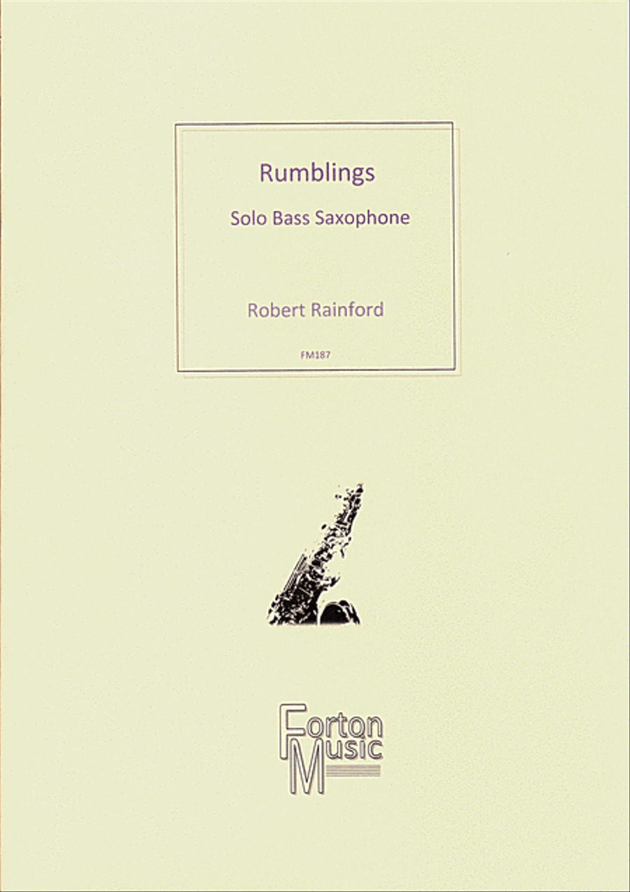 Rumblings Bass Saxophone scores gallery preview page 1
