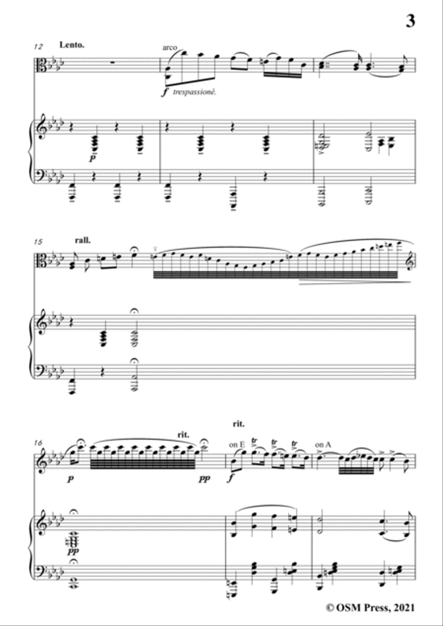 Sarasate-Zigeunerweisen(Gypsy Airs),Op.20,for Viola and Piano Piano scores gallery preview page 5
